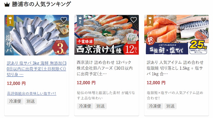 勝浦市返礼品