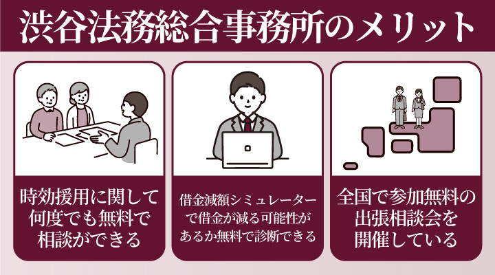 渋谷法務総合事務所の時効援用に関するメリット