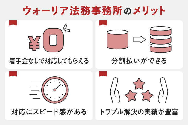 ウォーリア法務事務所のメリット